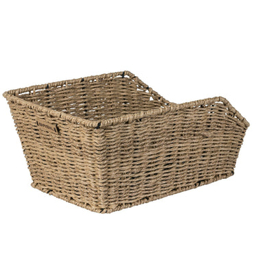 Basil Cento Rattan Look Rear Basket Seagrass